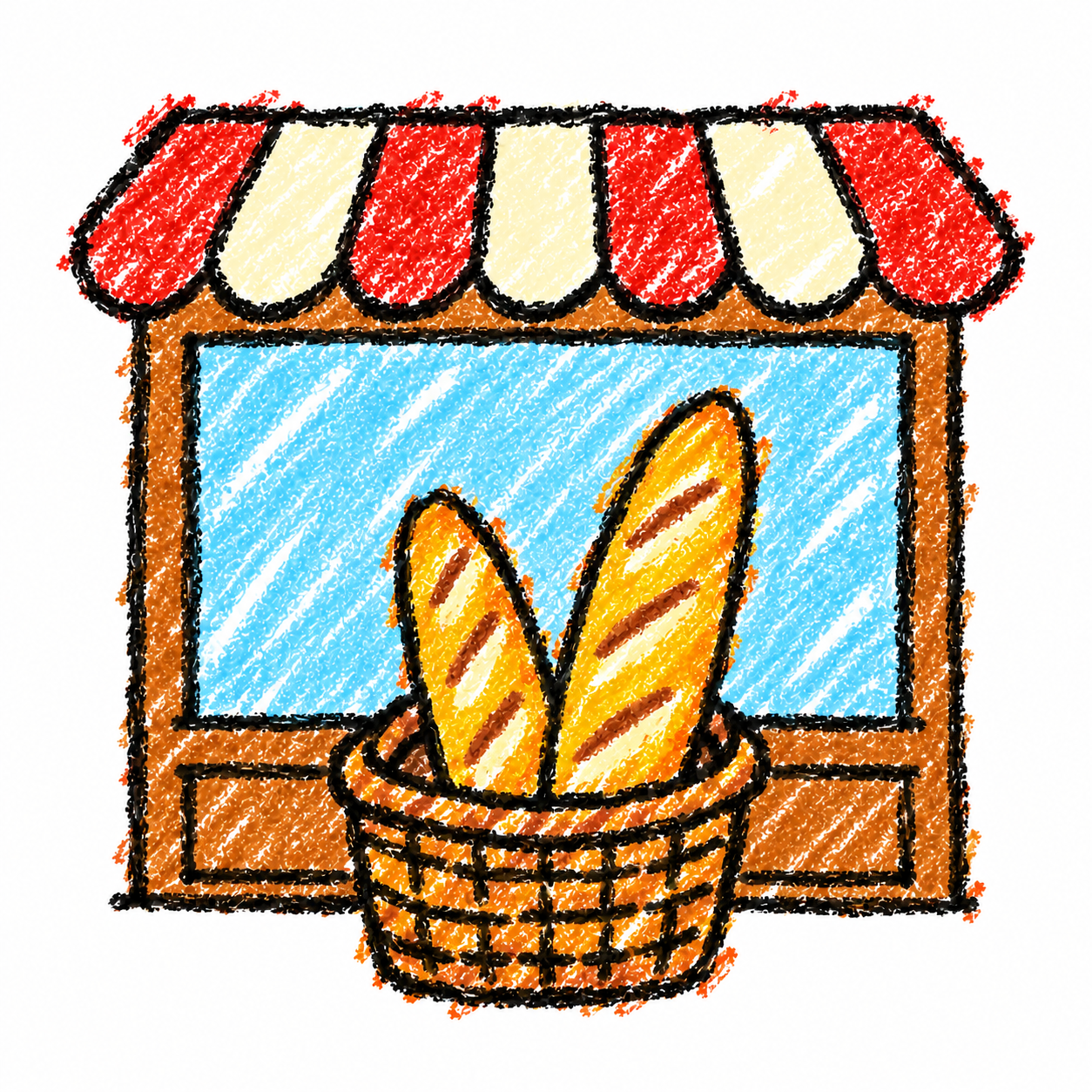 Bakery and baguette