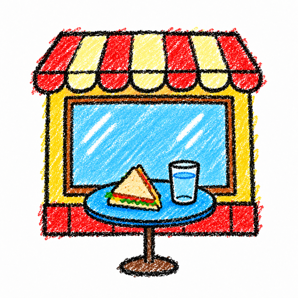 Restaurant and sandwich