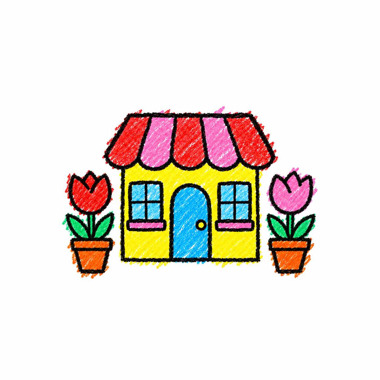 Flower shop and tulip