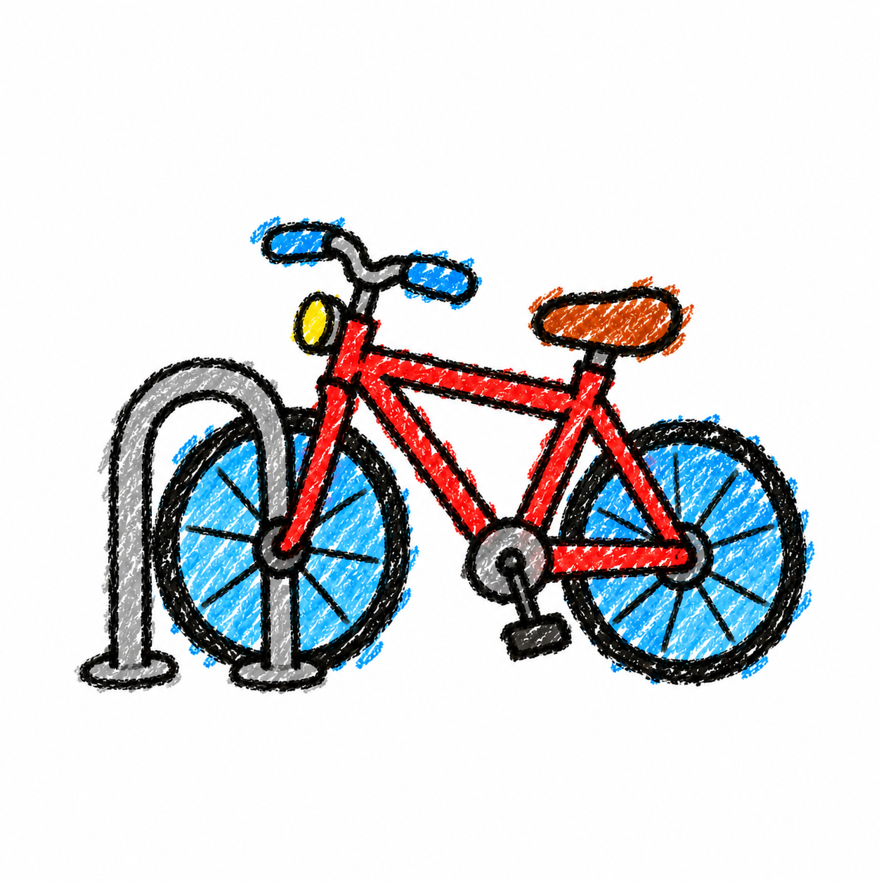Bicycle rack and bicycle