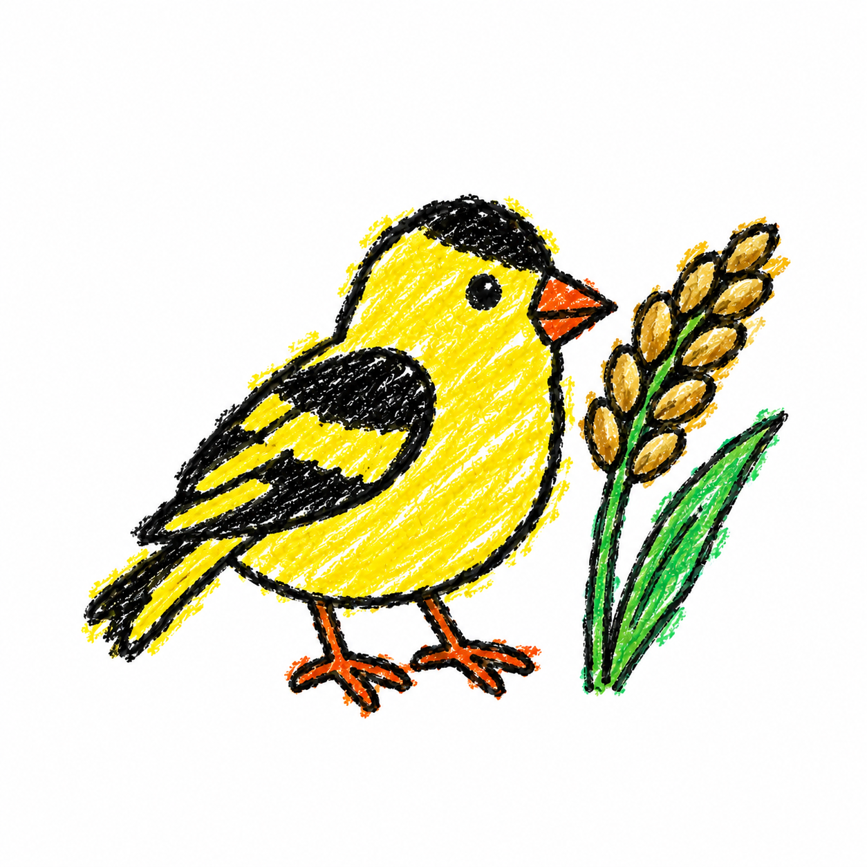 Oriental greenfinch Scene