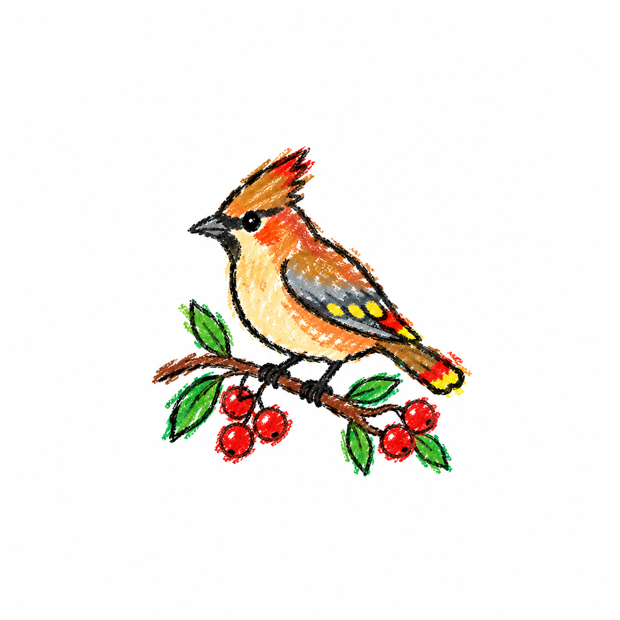 Waxwing Scene
