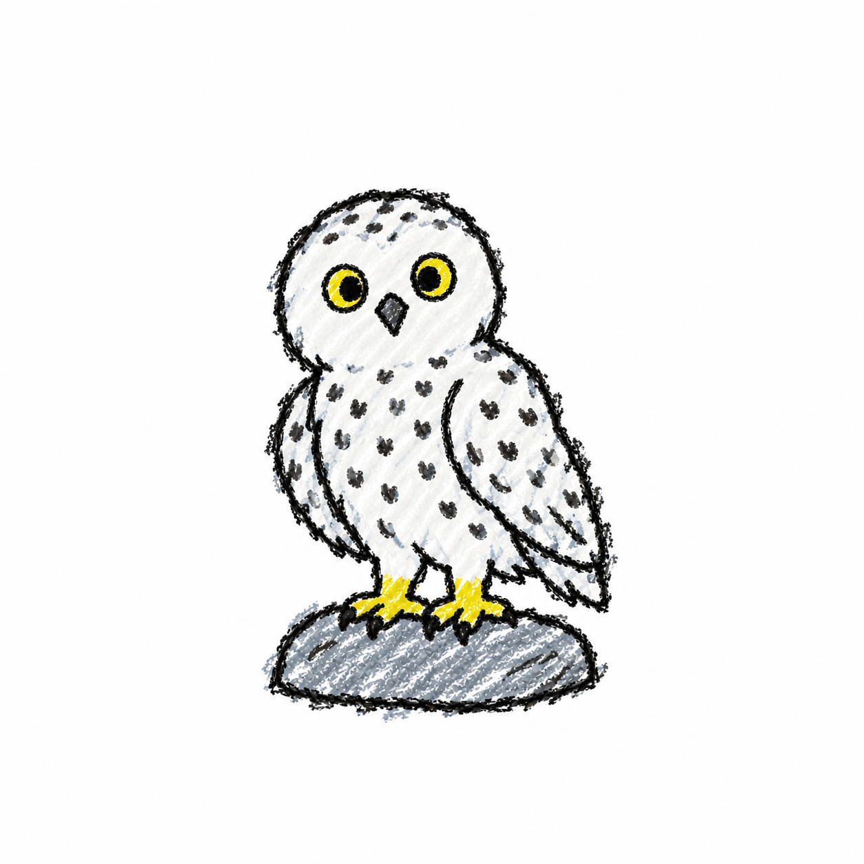 Snowy owl Scene