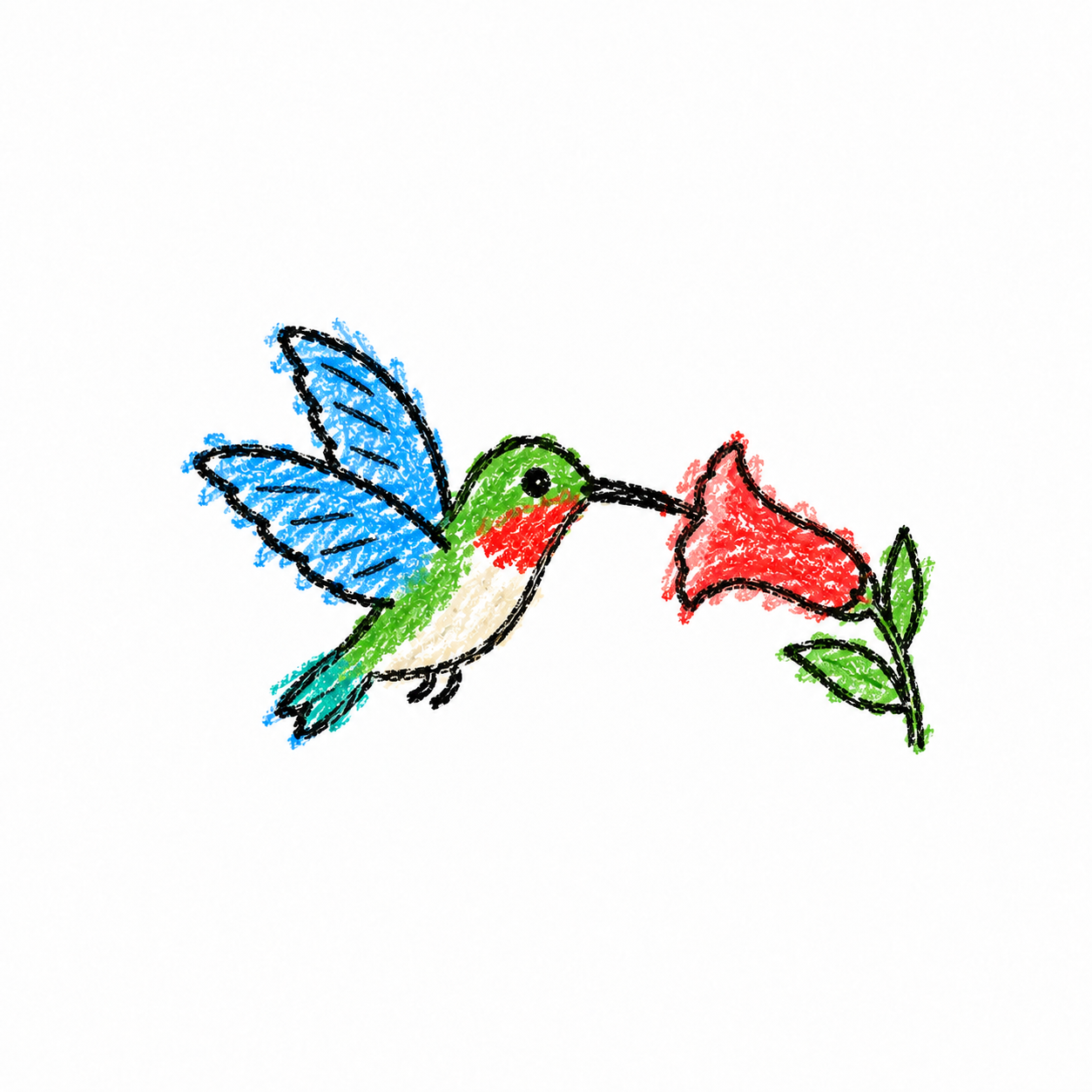 Hummingbird Scene