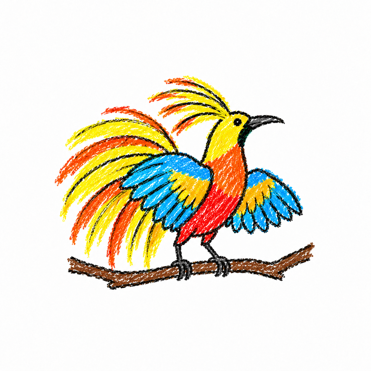 Bird-of-paradise Scene