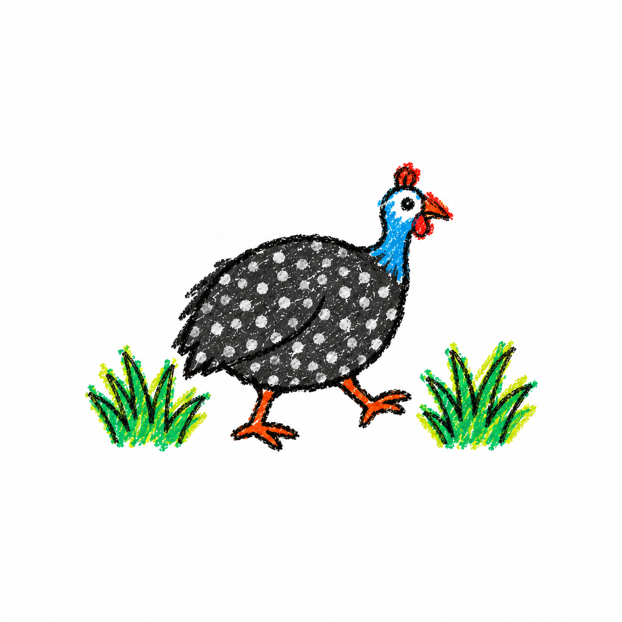 Guinea fowl Scene