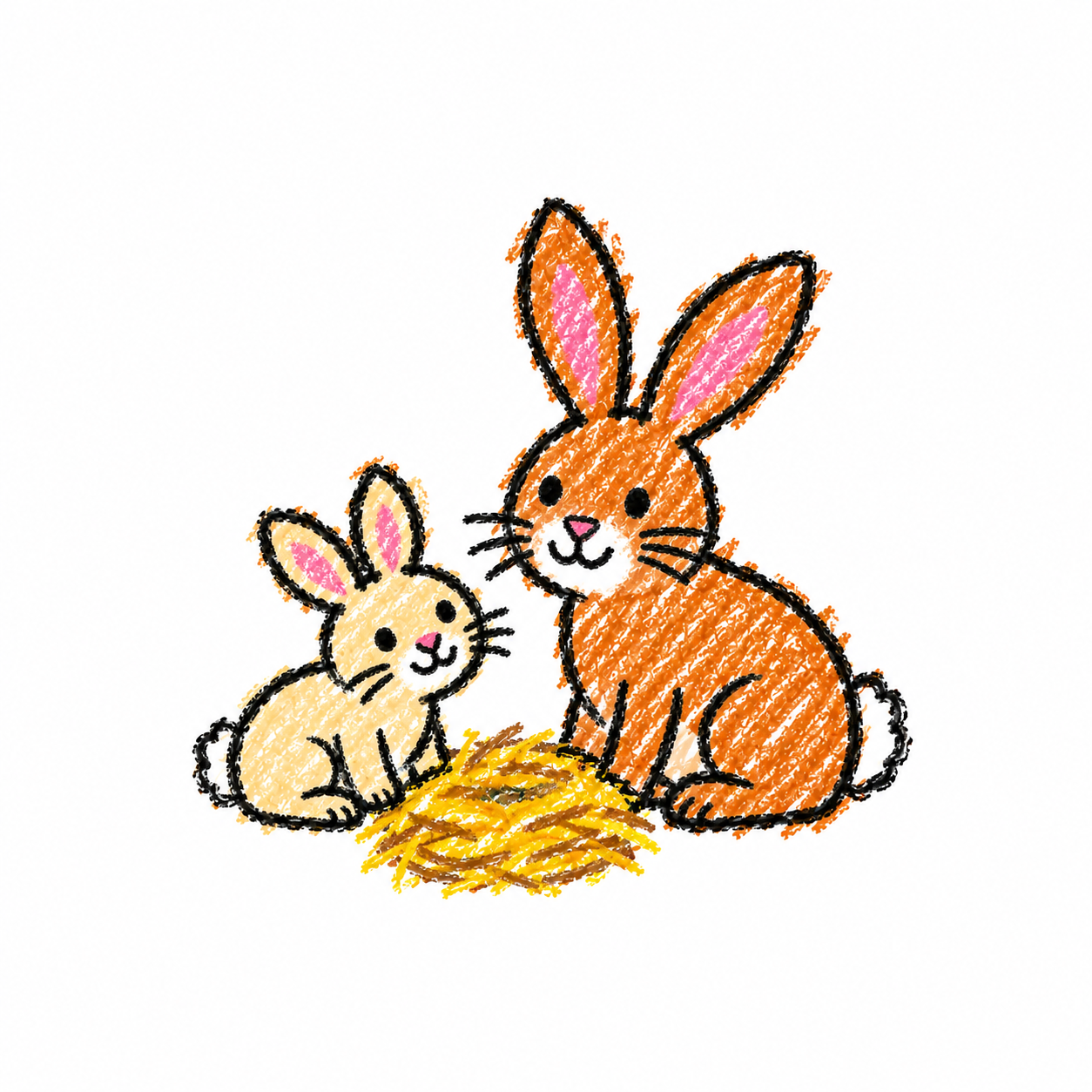 Baby rabbit Scene