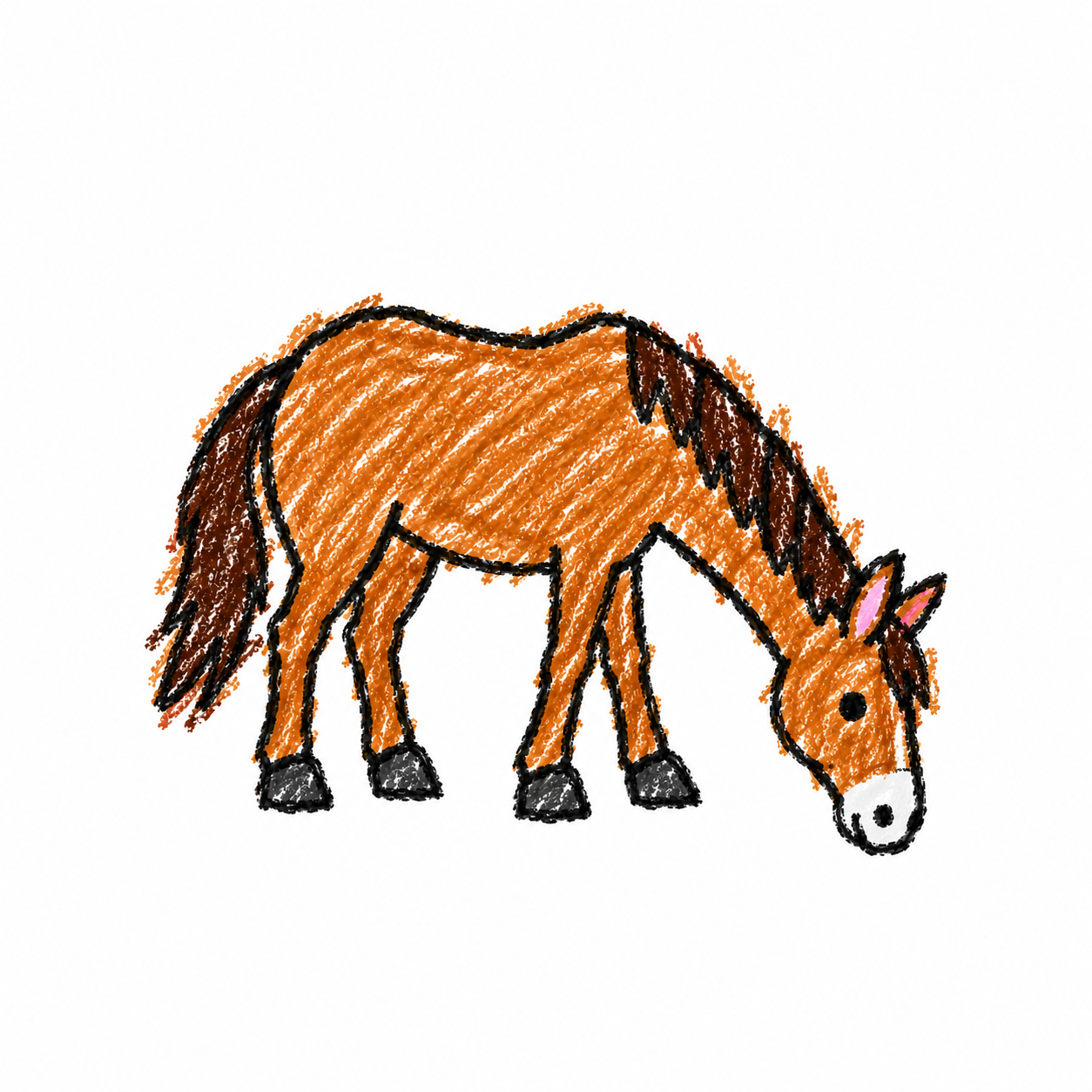 Drinking horse