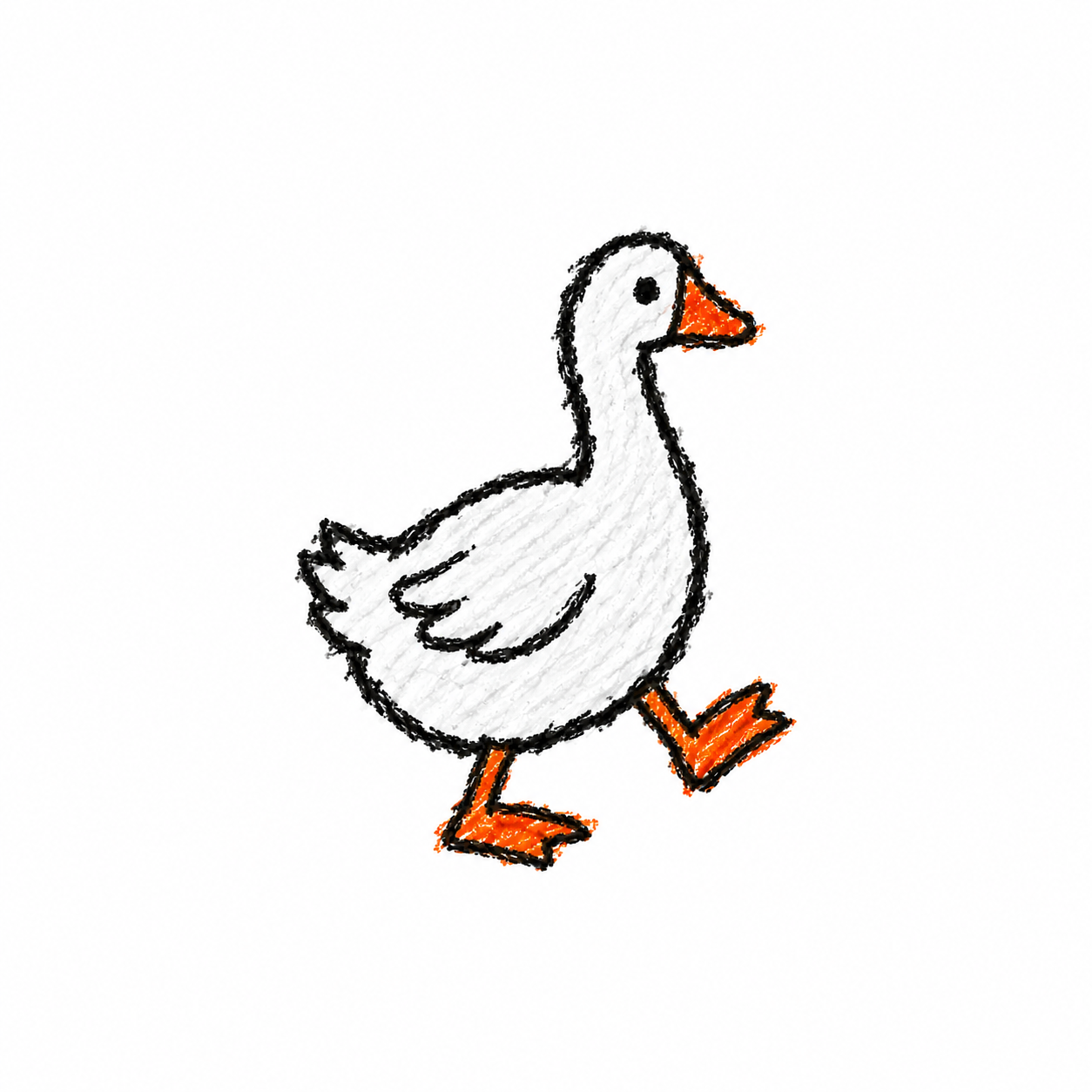 Walking goose