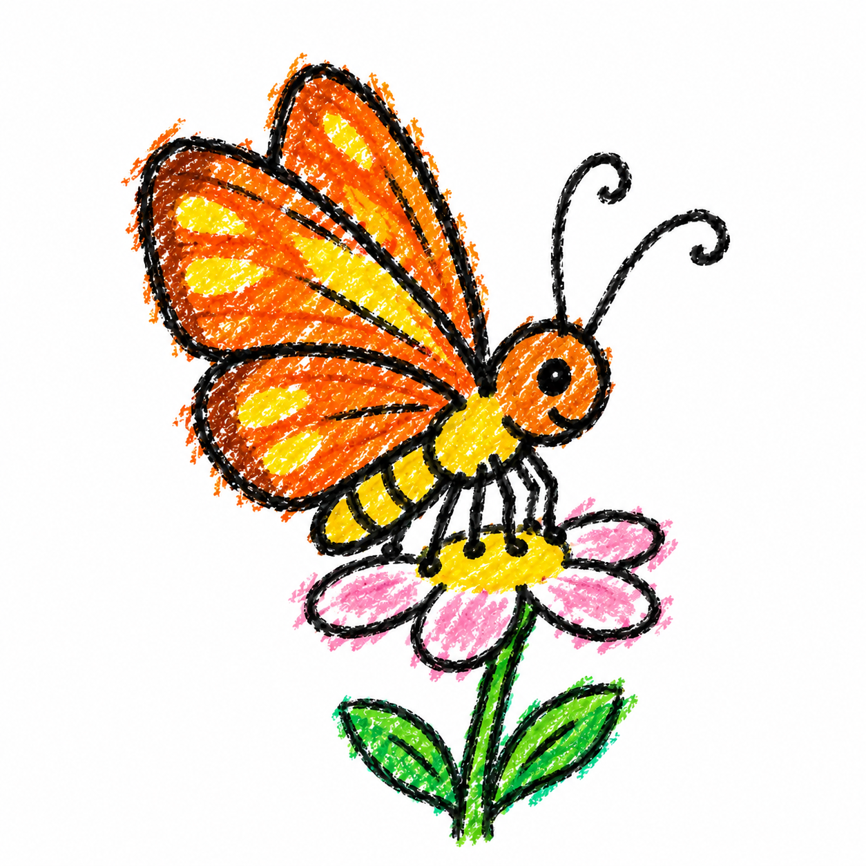 Skipper butterfly Scene
