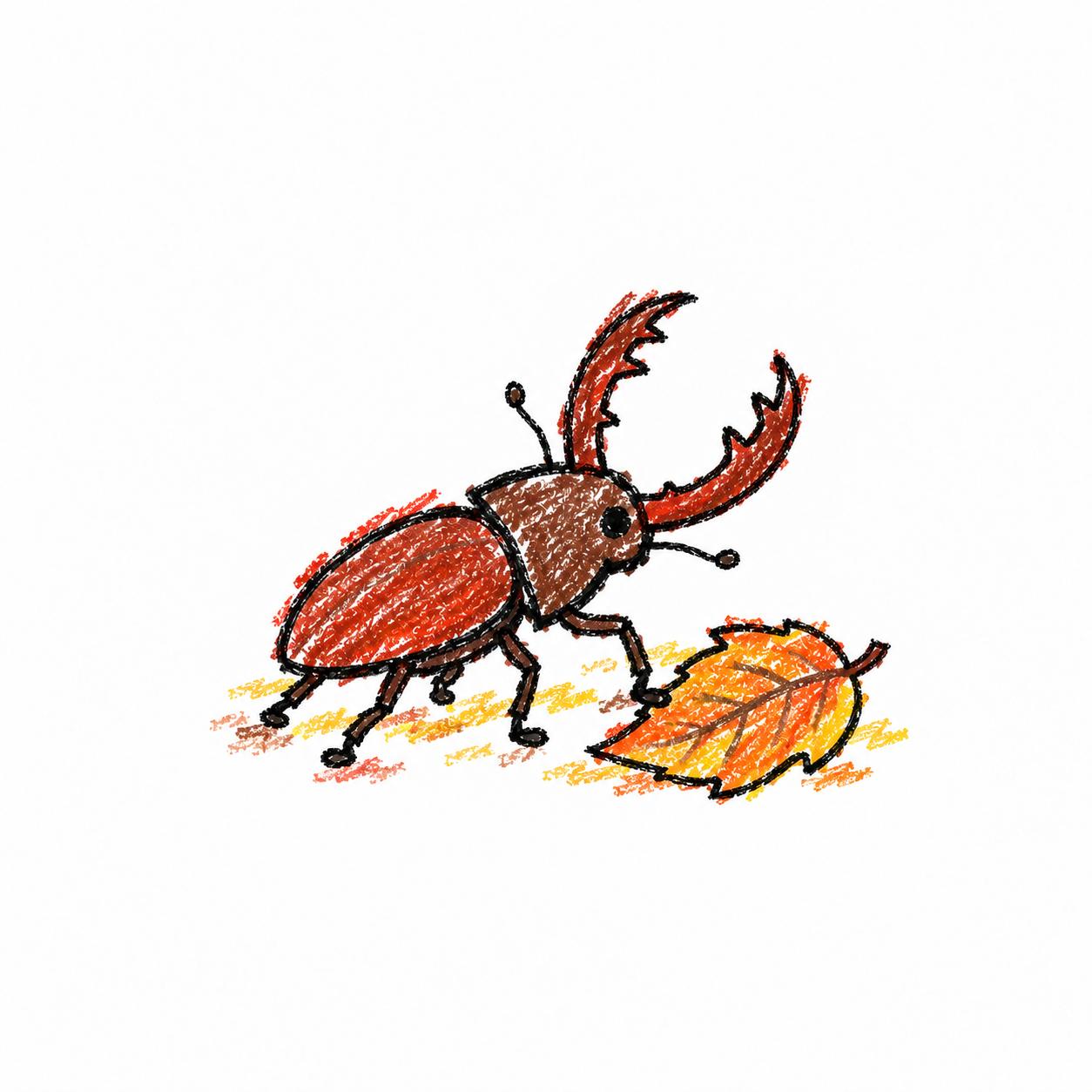 Stag beetle Scene