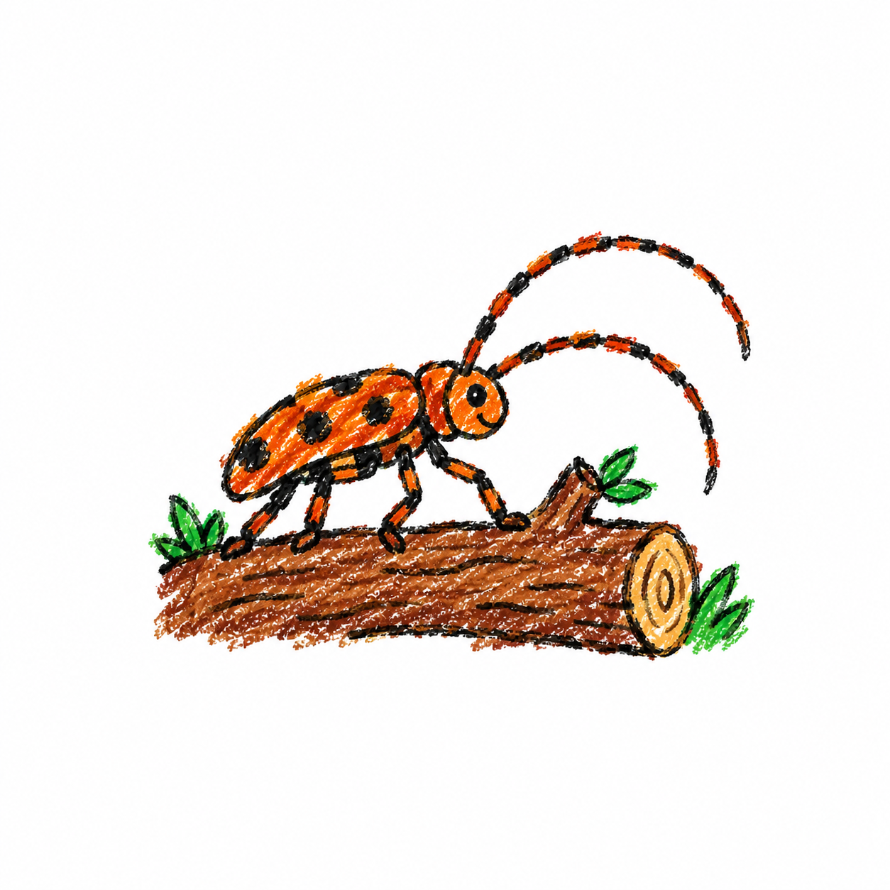 Longhorn beetle Scene