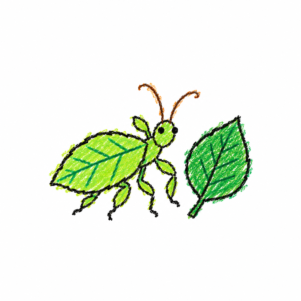 Leaf insect Scene