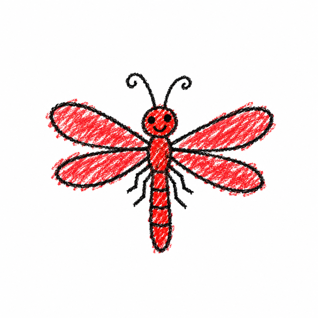 Red dragonfly