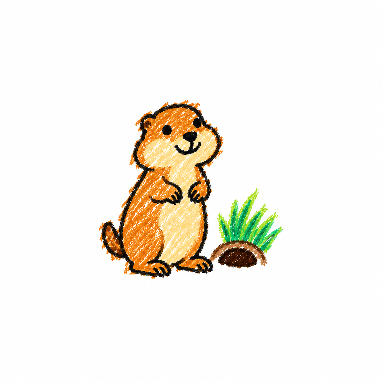 Prairie dog in a Scene
