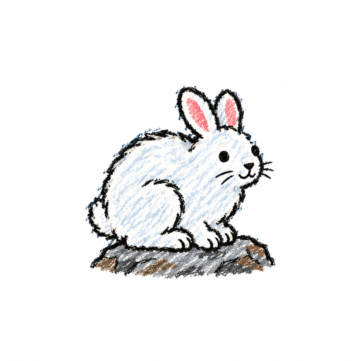 Arctic hare in a Scene