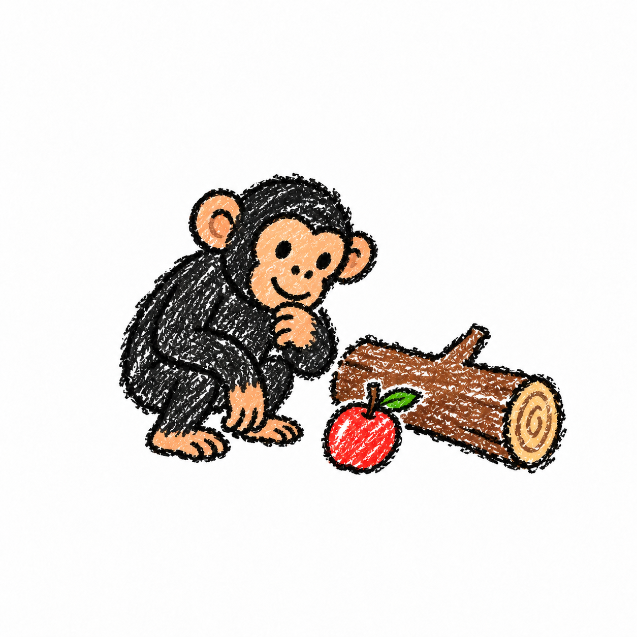 Chimpanzee in a Scene