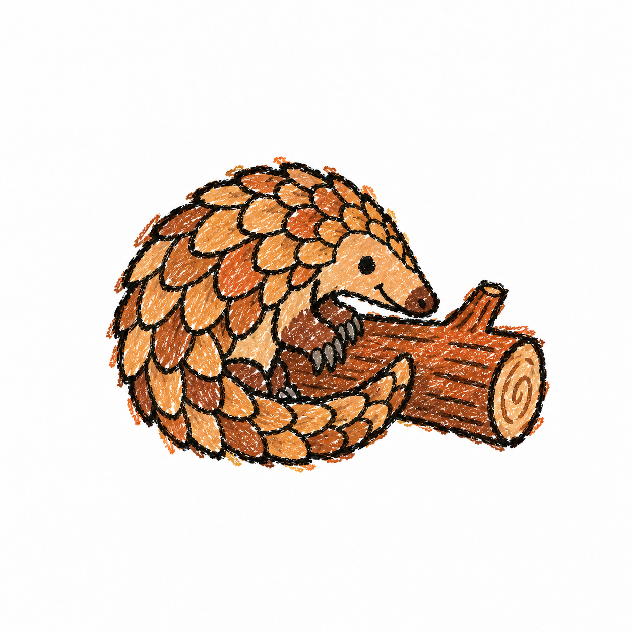 Pangolin in a Scene