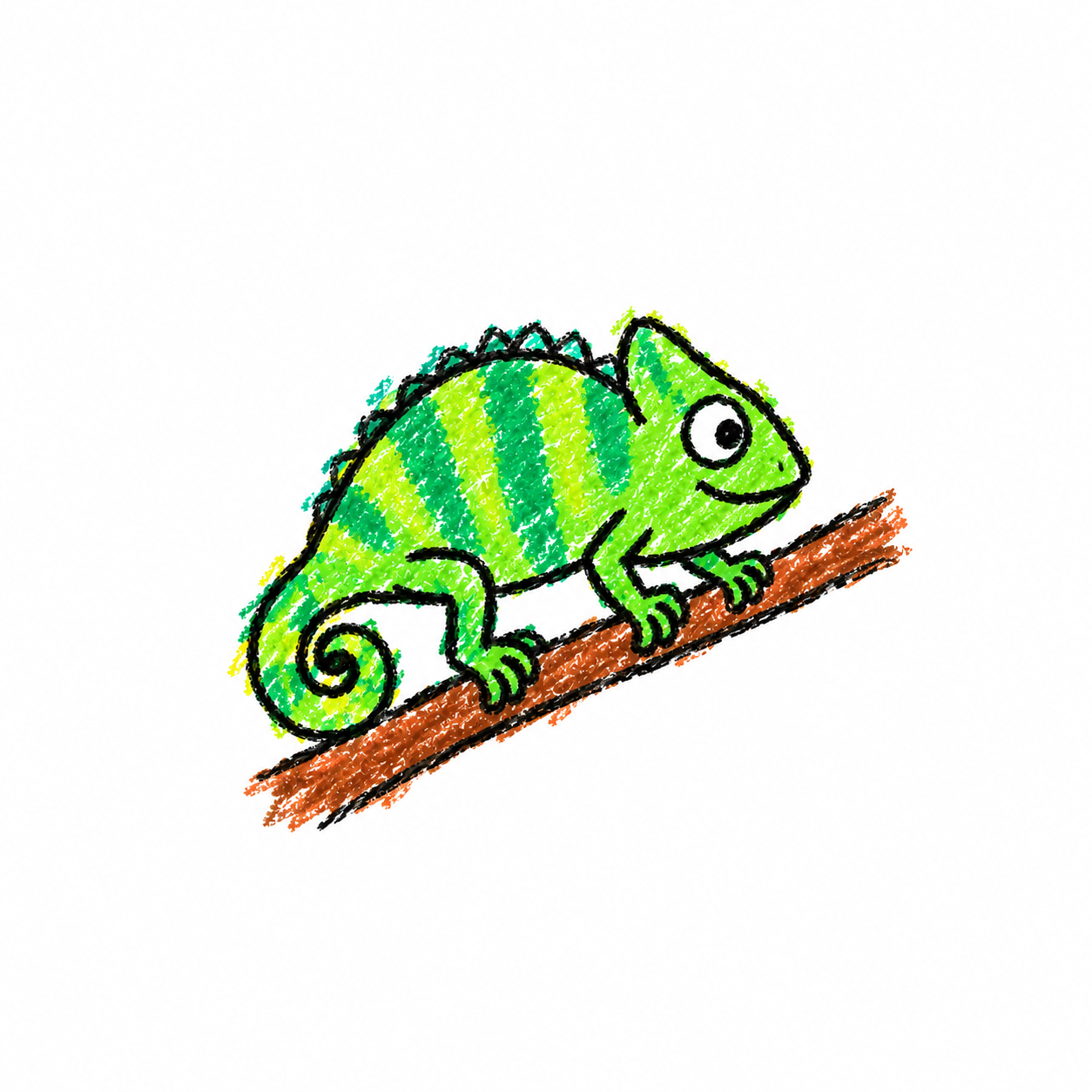 Chameleon in a Scene