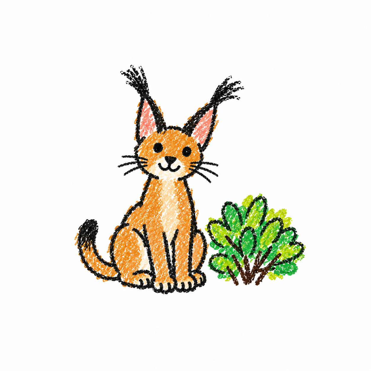 Caracal in a Scene