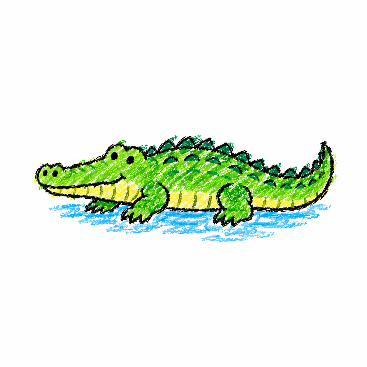 Crocodile in a Scene