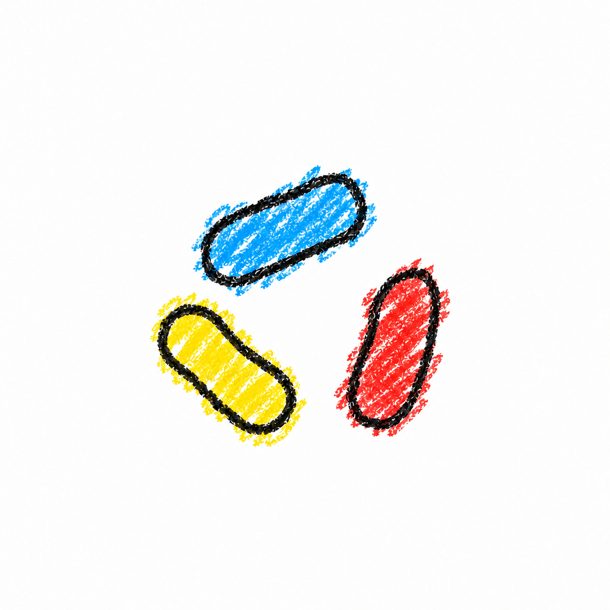 Short Rod-Shaped Bacterium (Diagram) Scene