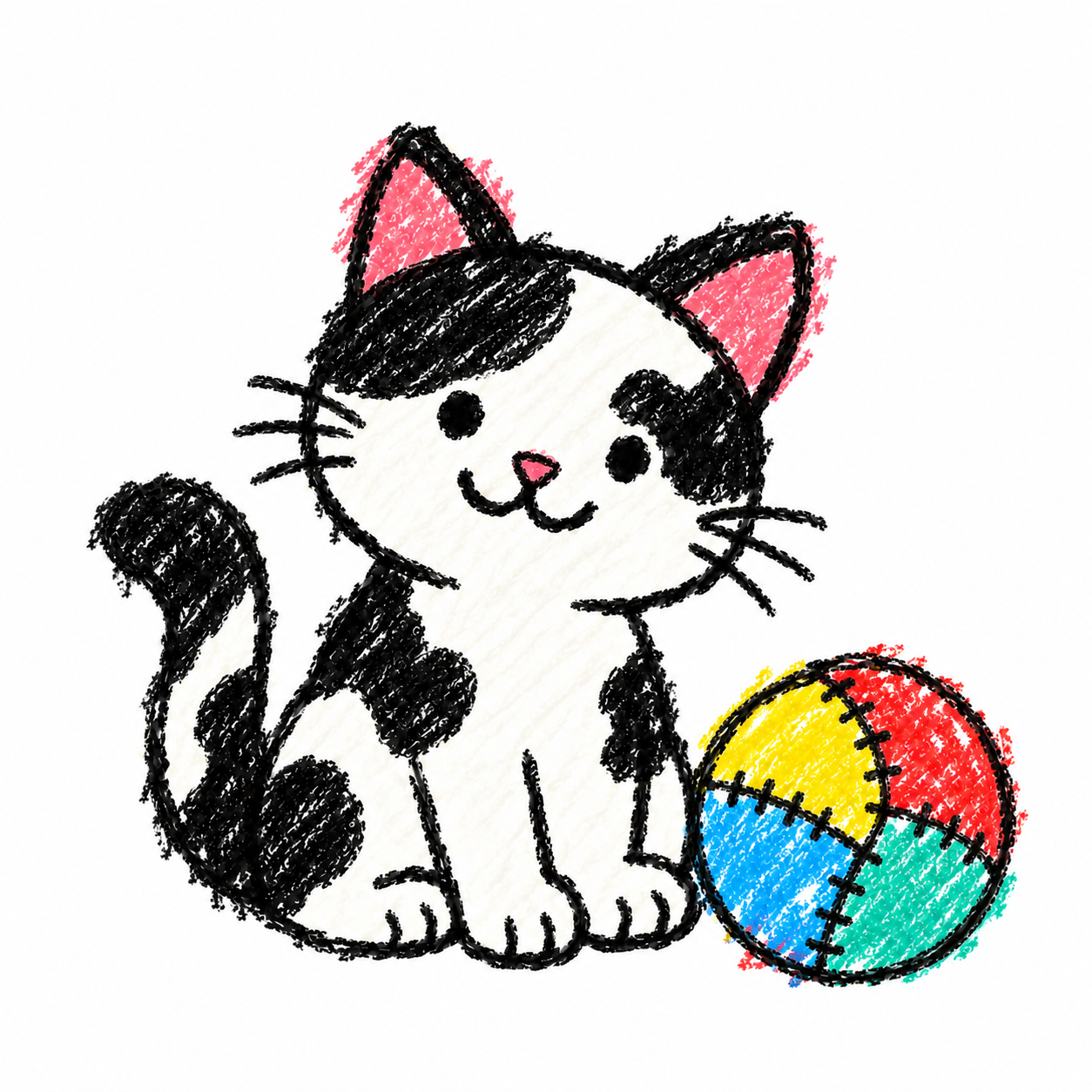 Tuxedo cat Scene
