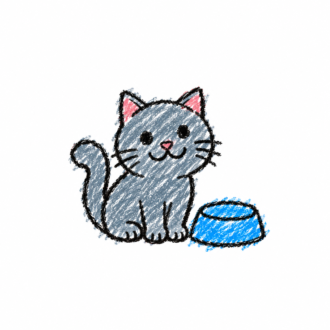 Blue British Shorthair Scene