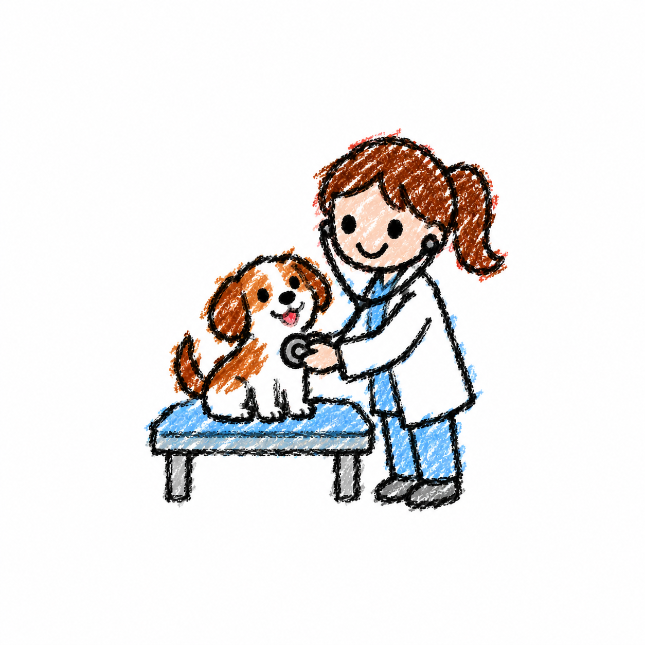 Pet at the Vet Scene