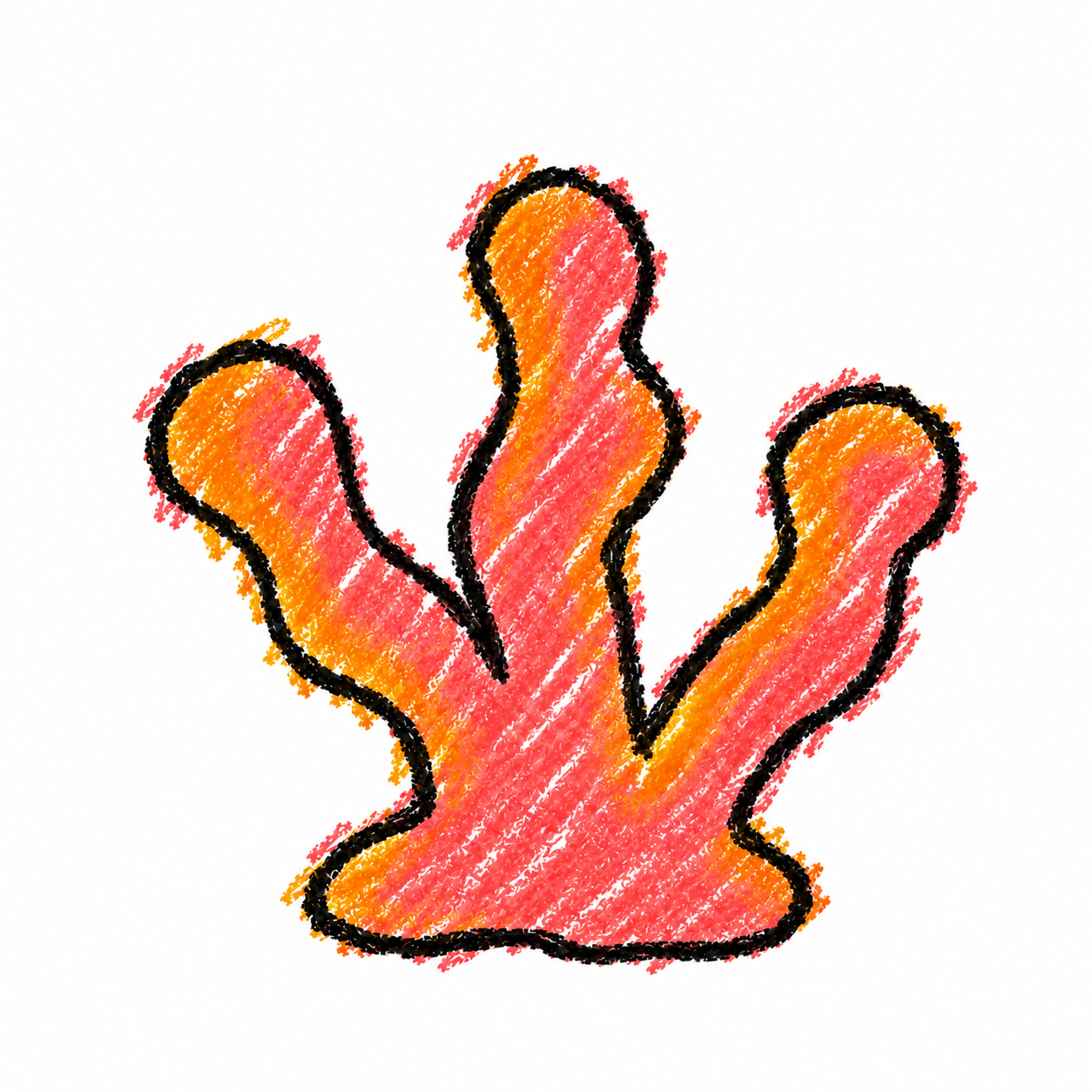 Branching coral