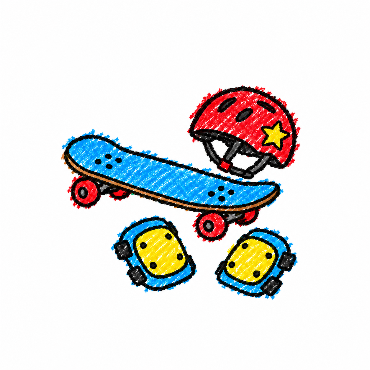 Skateboard and cycling helmet