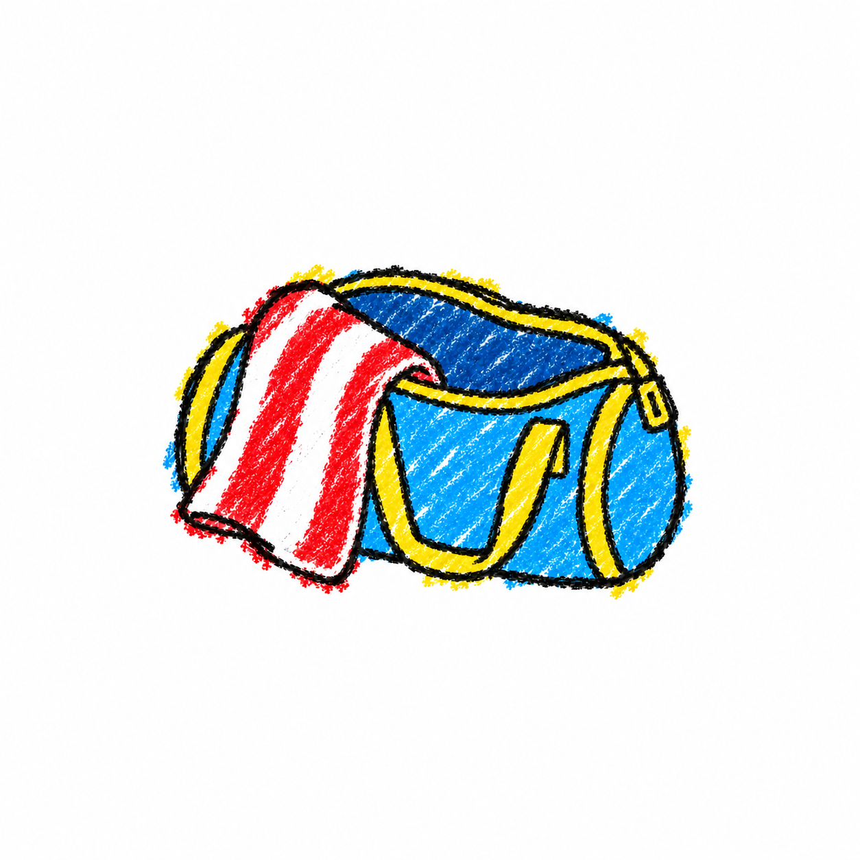 Sports towel and sports bag