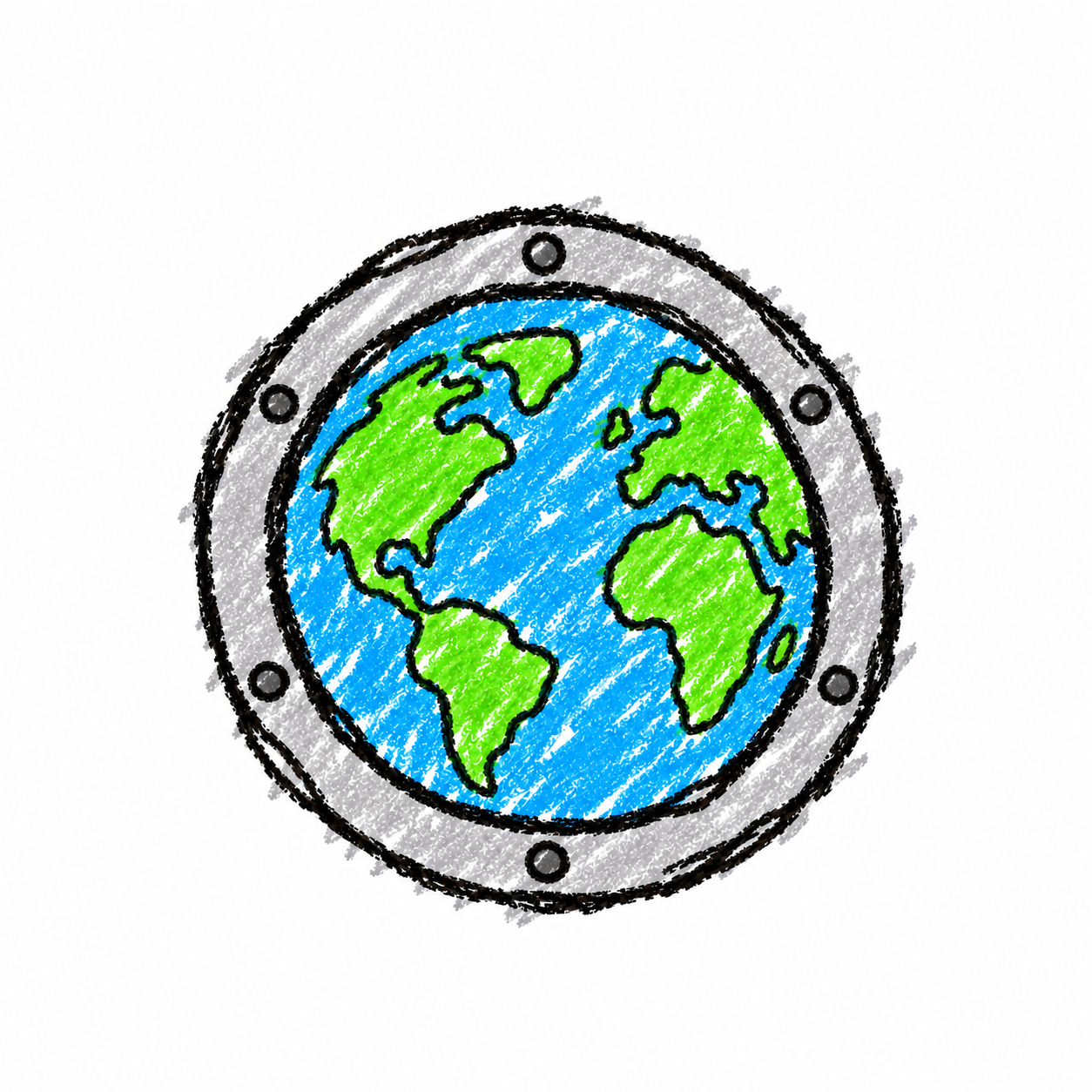 Earth from the spacecraft