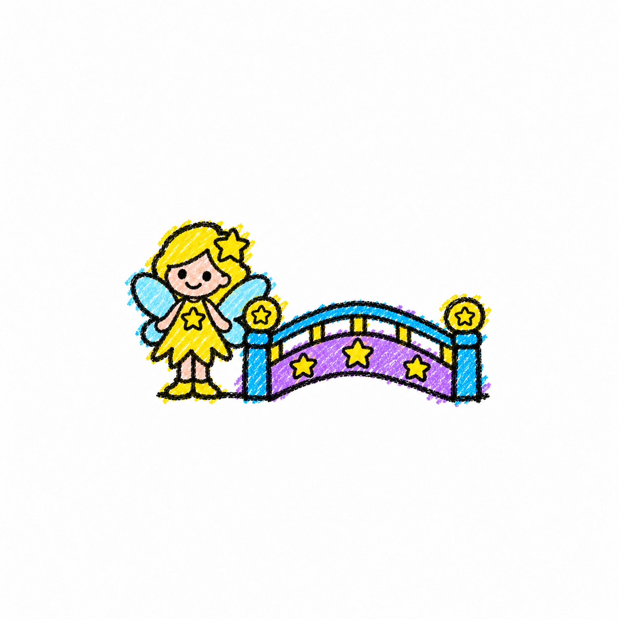 Starlight bridge and star sprite